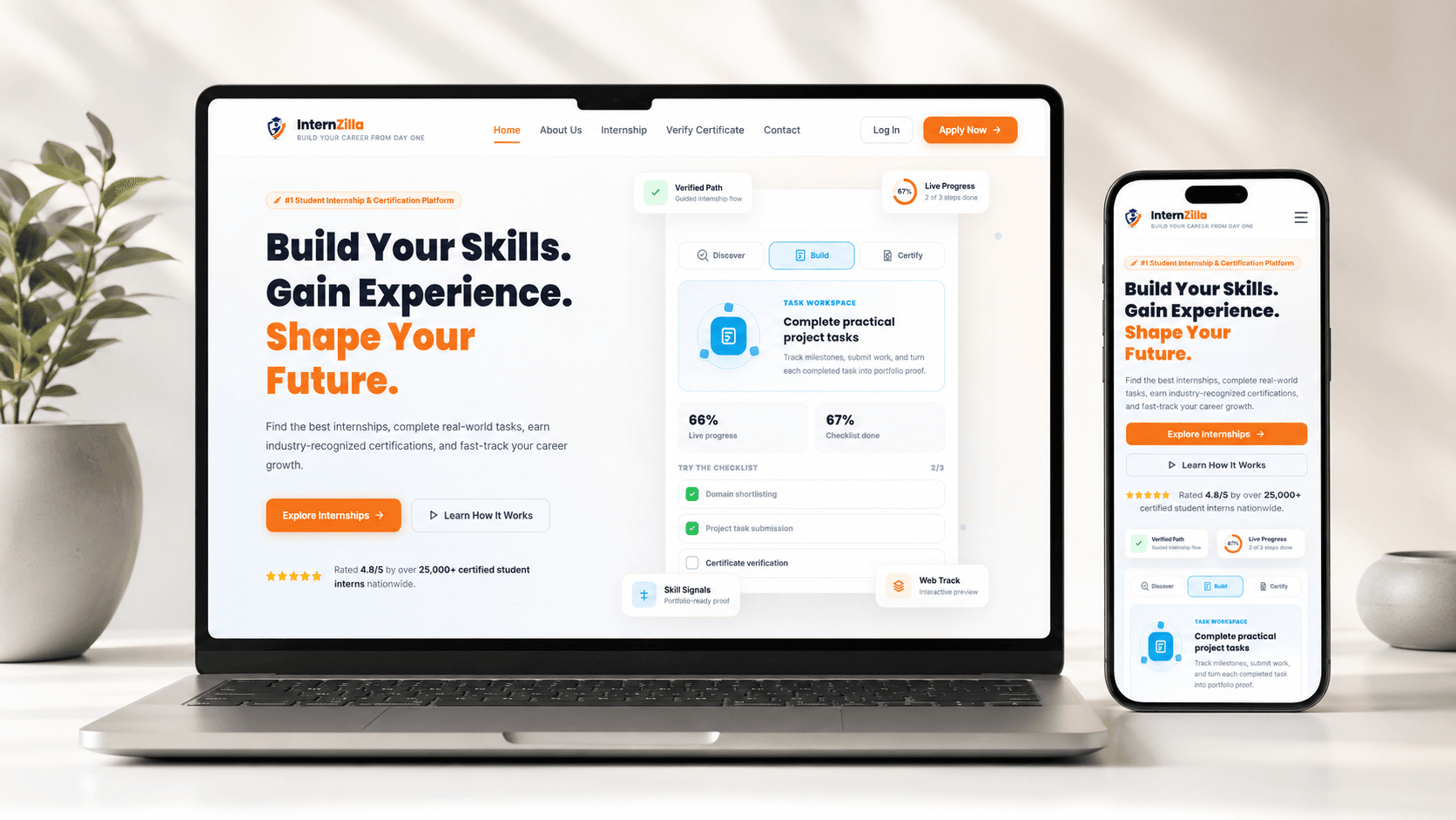 InternZilla: Internship & Certification Platform